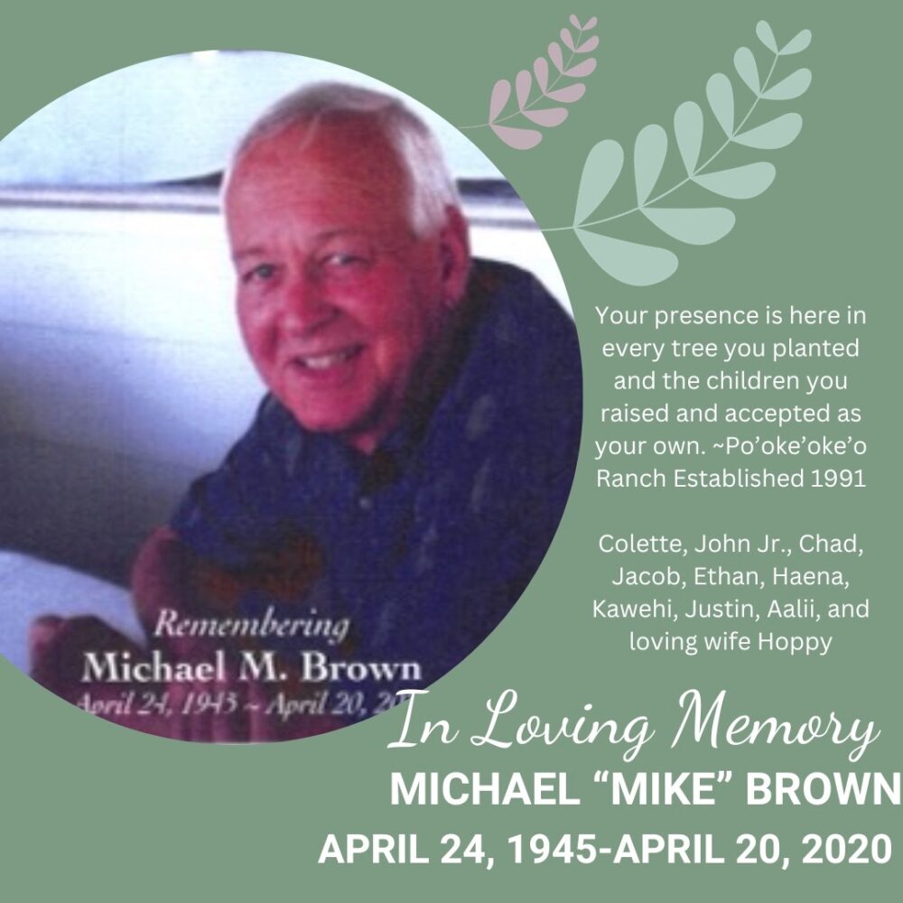 Hospice Memorials-2023 - Mike Brown